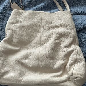 Coach Cream Leather Shoulder Bag